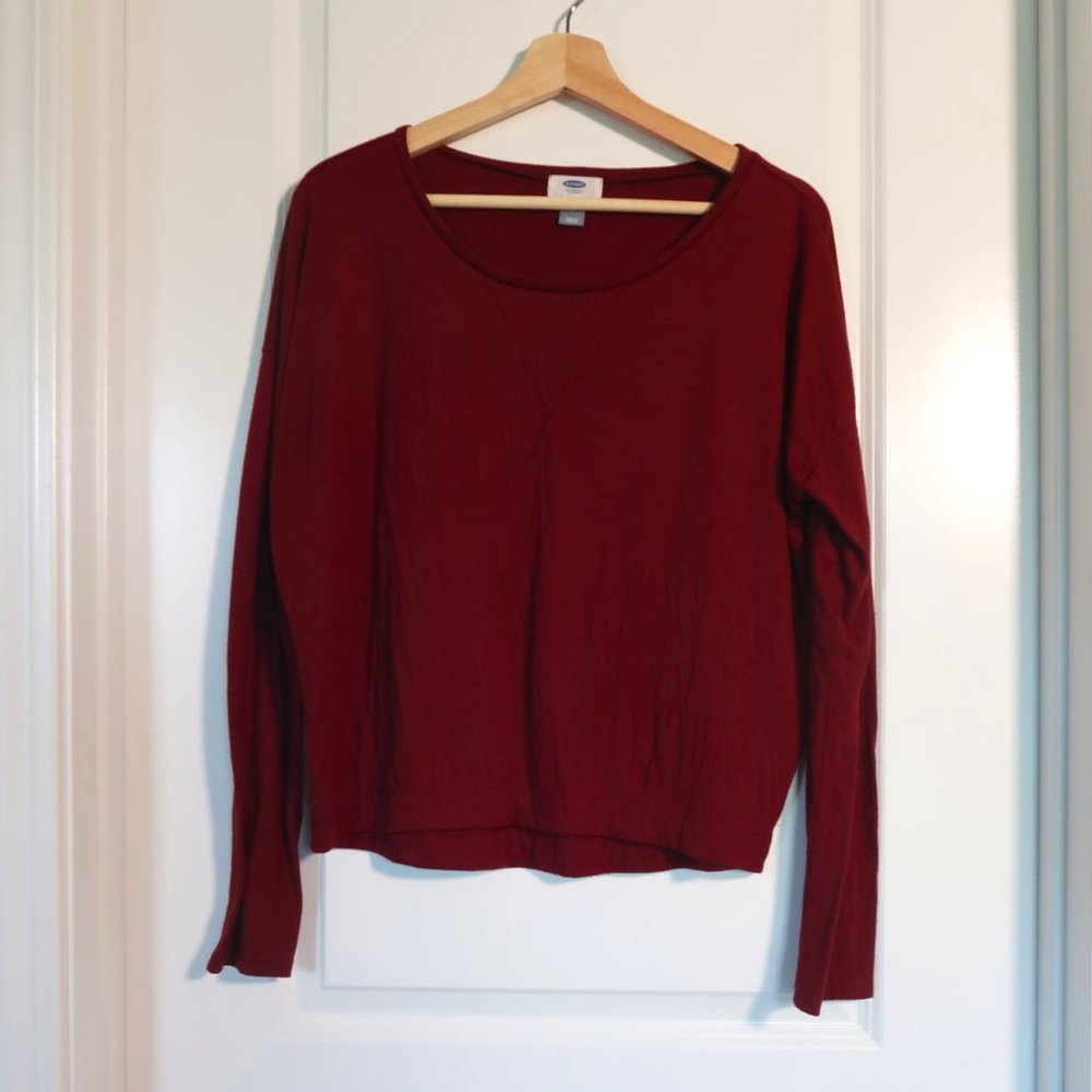 Long Sleeve Maroon Shirt